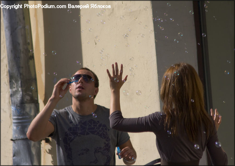 People, Person, Human, Bubble, Finger, Hand, Goggles