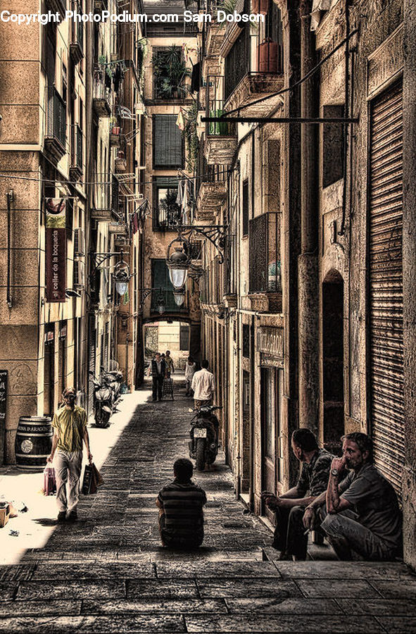 People, Person, Human, Alley, Alleyway, Road, Street