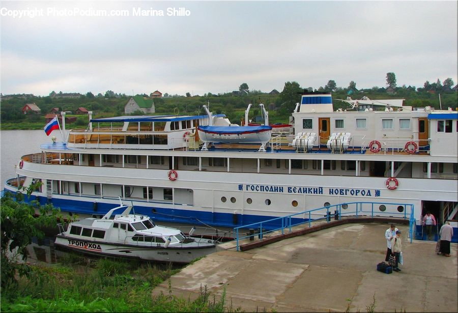 Plant, Potted Plant, Boat, Watercraft, Cruise Ship, Ferry, Freighter
