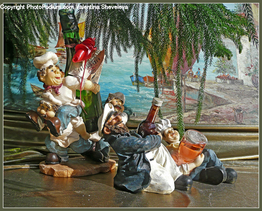 Figurine, Plant, Potted Plant, Collage, Poster, Art, Sculpture