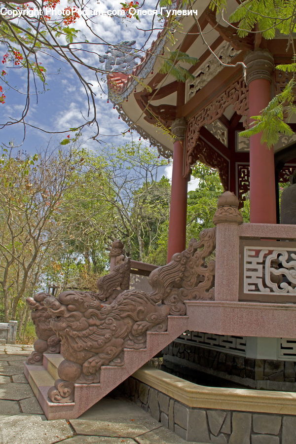 Plant, Potted Plant, Gazebo, Ancient Egypt, Art, Sculpture, Statue