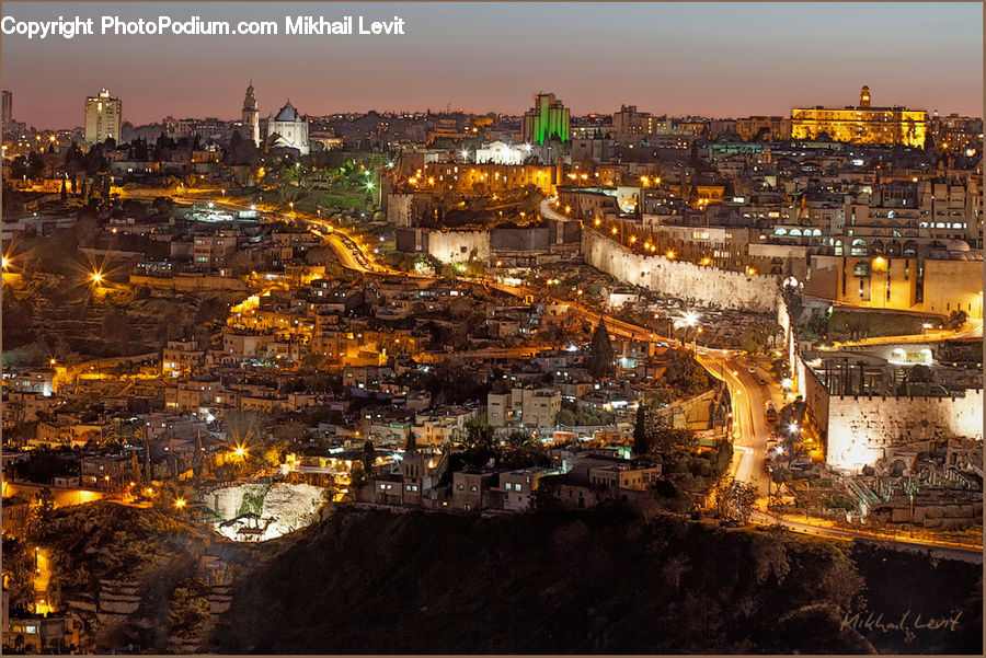 City, Downtown, Metropolis, Urban, Aerial View, Building, Landscape