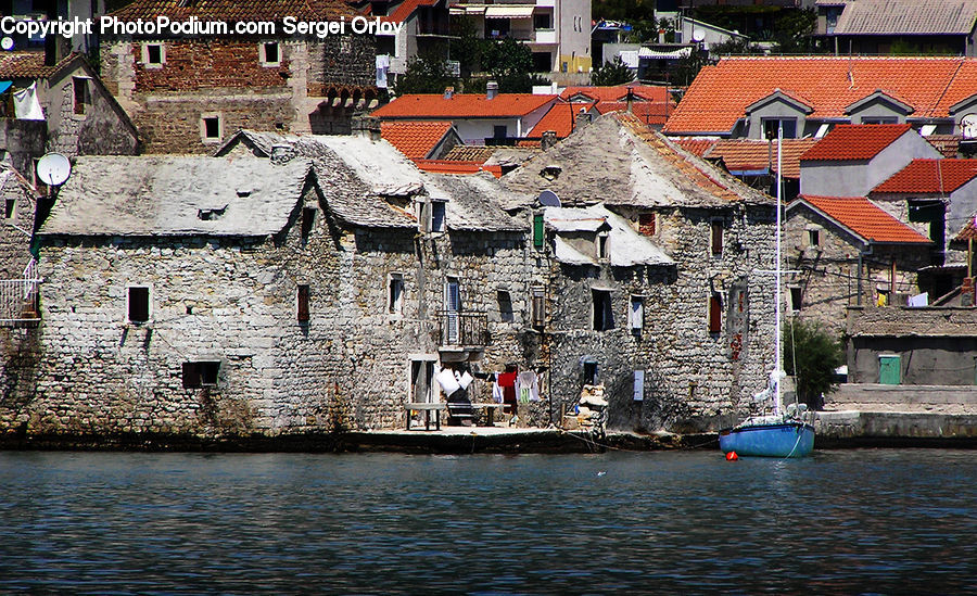 Brick, Architecture, Castle, Fort, Boat, Watercraft, Cabin