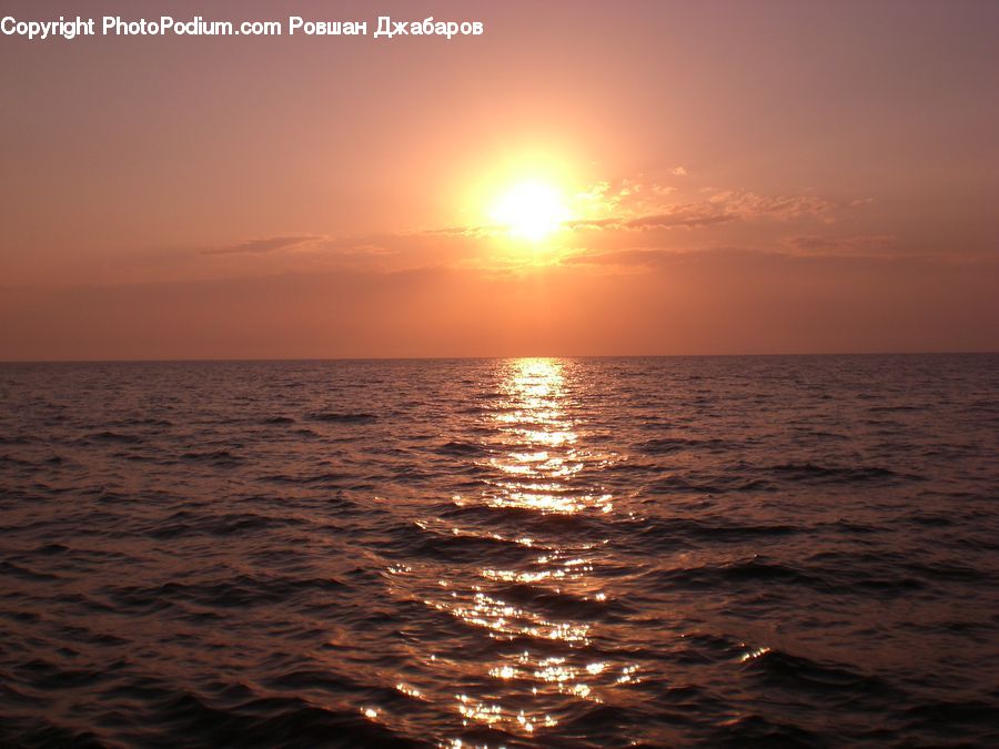 Sun, Ocean, Outdoors, Sea, Water, Dusk, Sky