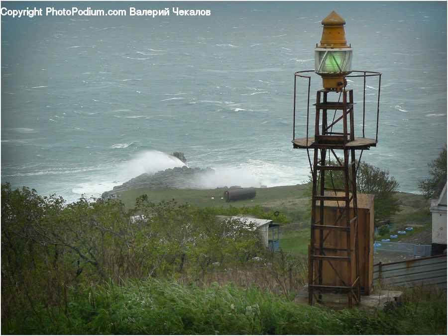 Beacon, Building, Lighthouse, Water Tower, Chair, Furniture, Shack
