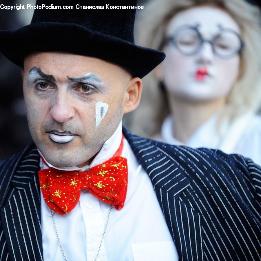 People, Person, Human, Clown, Performer, Mime, Face