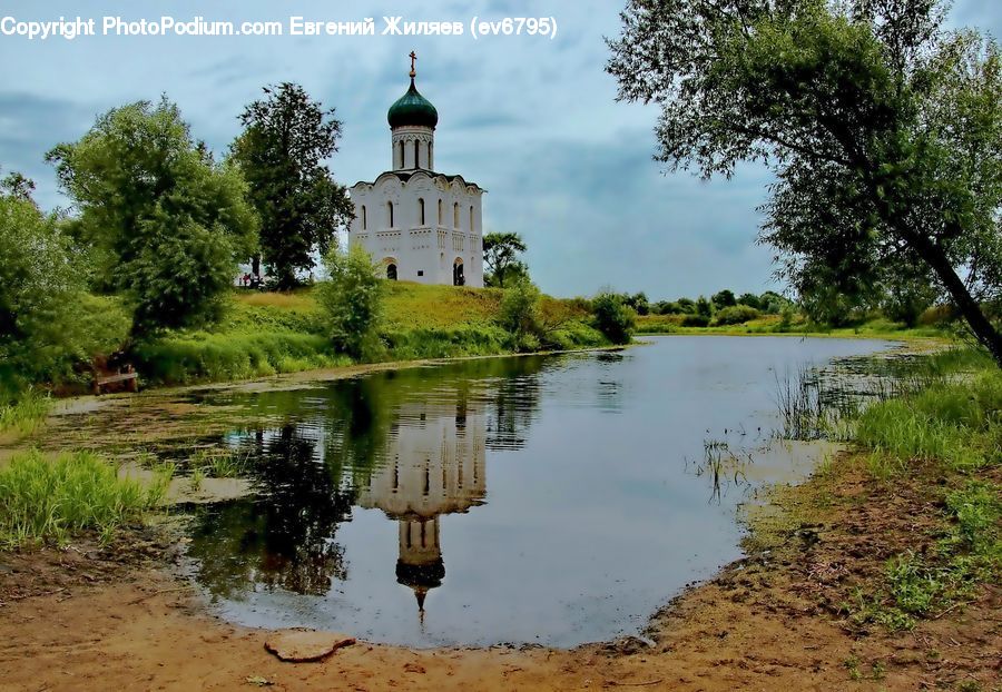 Architecture, Castle, Fort, Water, Bell Tower, Clock Tower, Tower