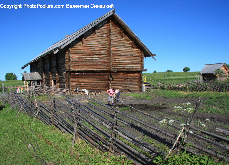 Countryside, Field, Rural, Cabin, Hut, Shack, Shelter