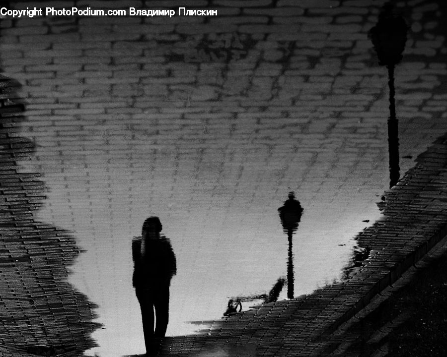 People, Person, Human, Silhouette, Brick, Alley, Alleyway