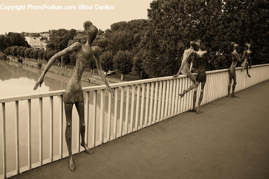 Art, Sculpture, Statue, Banister, Handrail