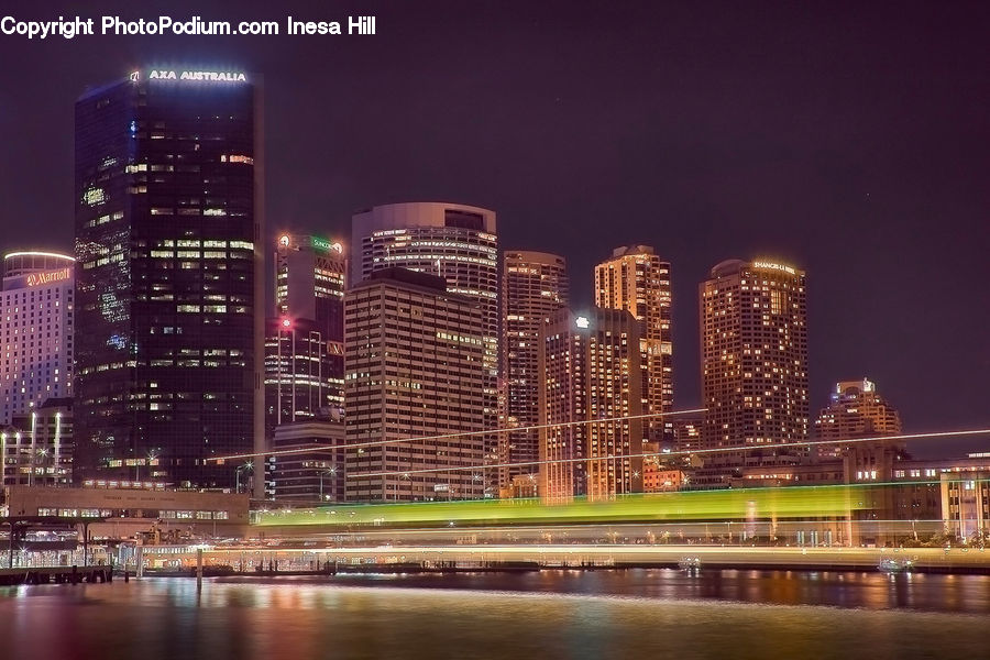 City, Downtown, Metropolis, Urban, Building, Housing, Night