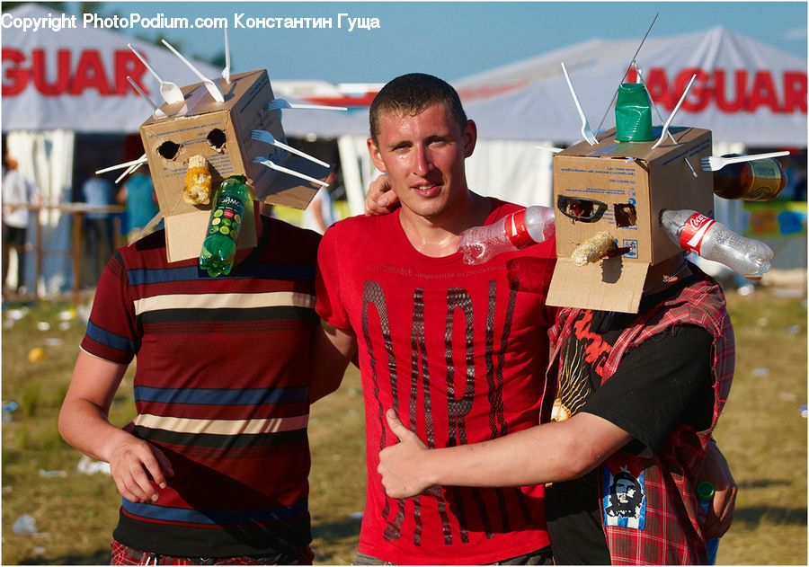 People, Person, Human, Box, Cardboard, Clown, Performer