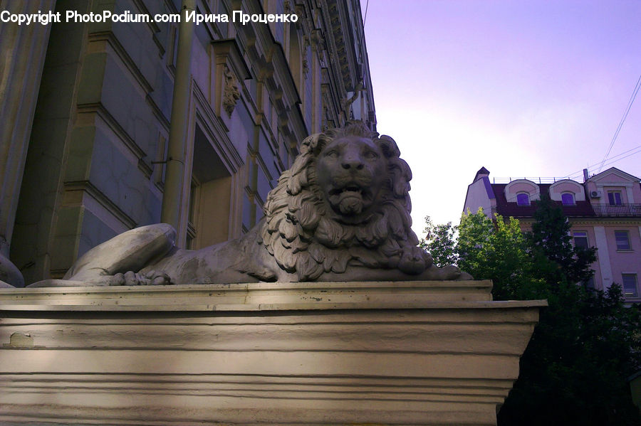 Art, Gargoyle, Statue, Sculpture, Building, Housing, Villa