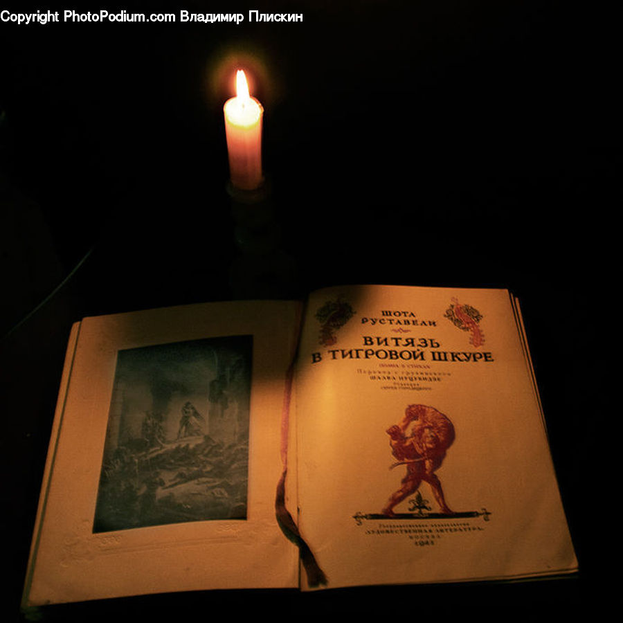 Candle, Brochure, Flyer, Poster, Art, Painting, Crypt
