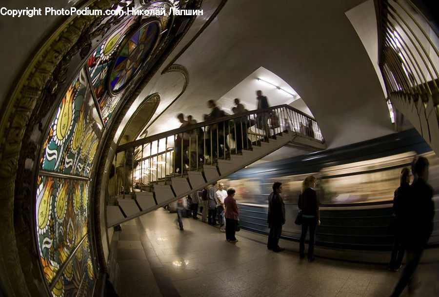People, Person, Human, Subway, Train, Train Station, Vehicle