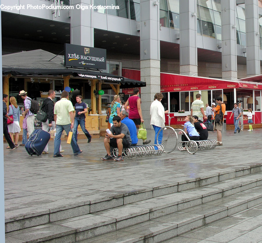 Boardwalk, Deck, Path, Sidewalk, Walkway, City, Downtown