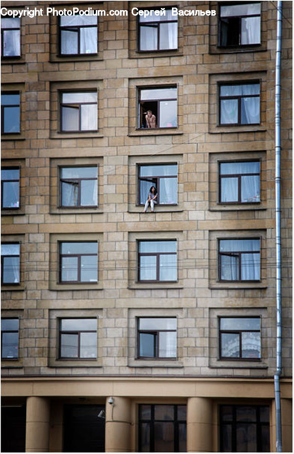 Window, Building, Apartment Building, High Rise, Housing, City, Architecture