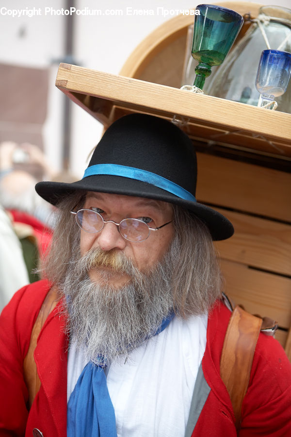People, Person, Human, Glass, Beard, Hair, Goblet