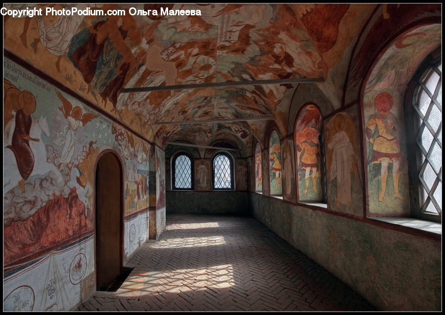 Corridor, Art, Aisle, Carpet, Tapestry, Architecture, Furniture