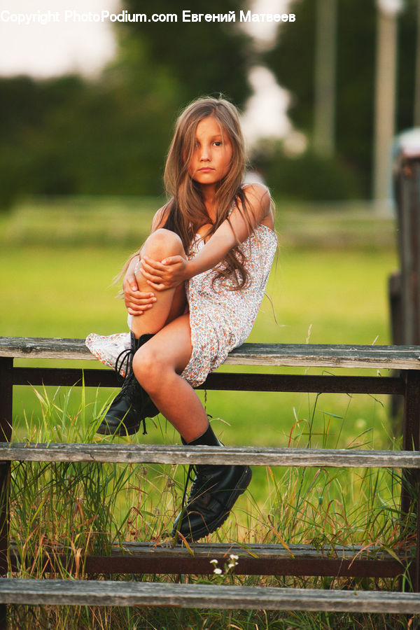 People, Person, Human, Park Bench, Female, Girl, Woman