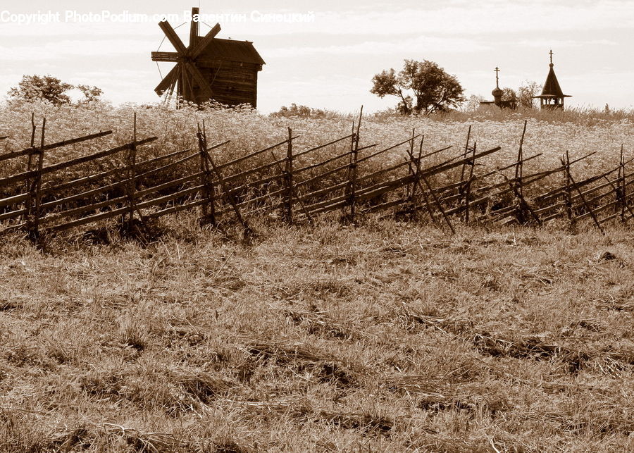 Countryside, Field, Rural, Building, Hut, Shelter, Farm