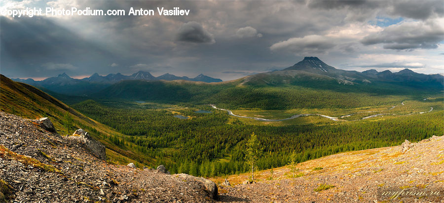 Field, Grass, Grassland, Land, Outdoors, Crest, Mountain
