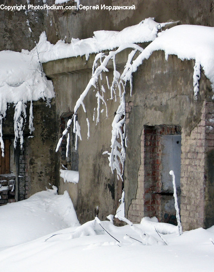 Ice, Outdoors, Snow, Icicle, Winter, Blizzard, Weather