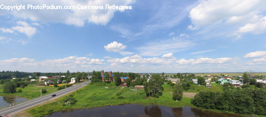 Countryside, Outdoors, Pond, Water, Cloud, Cumulus, Sky