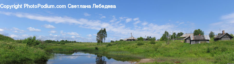 Field, Grass, Grassland, Land, Outdoors, Plant, Building