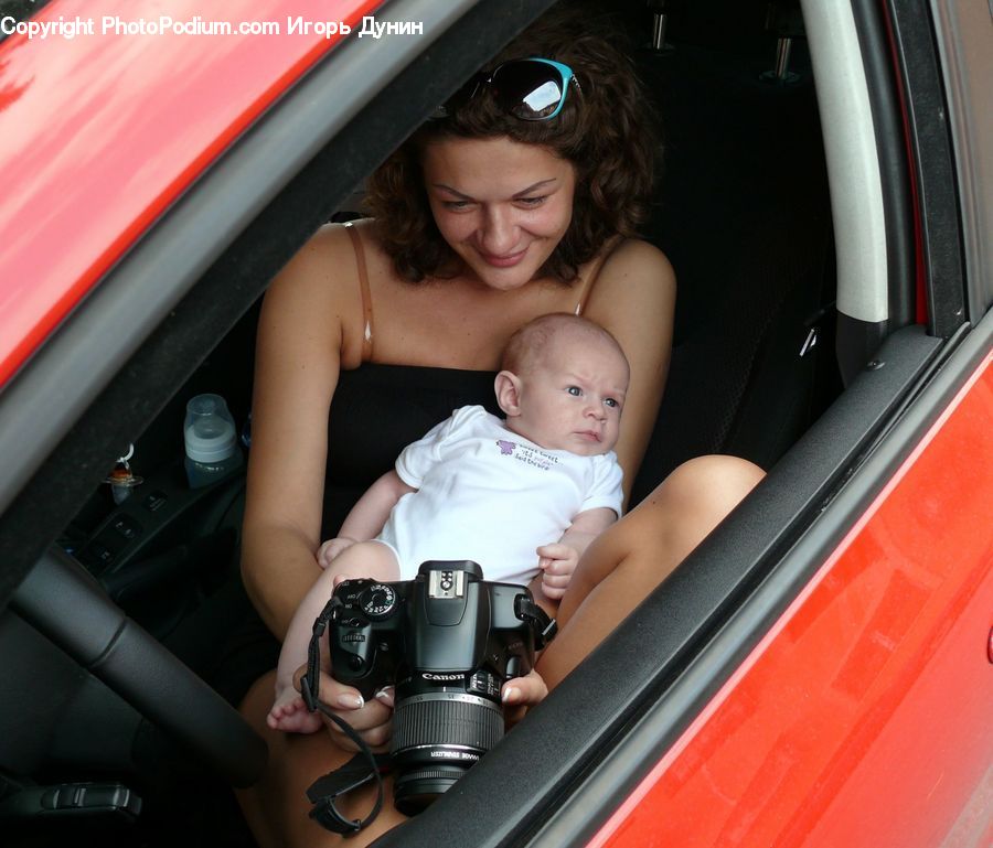 People, Person, Human, Camera, Electronics, Asleep, Car Seat