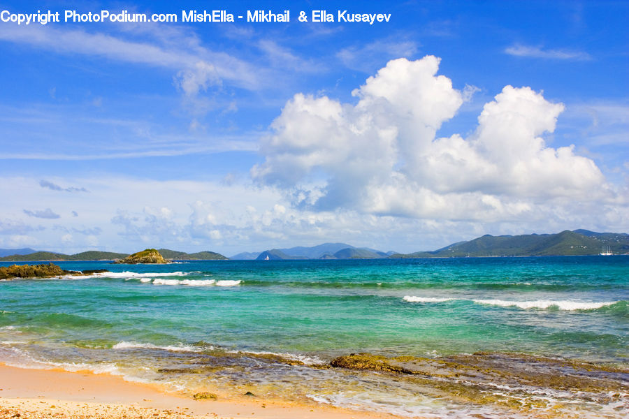 Beach, Coast, Outdoors, Sea, Water, Ocean, Azure Sky