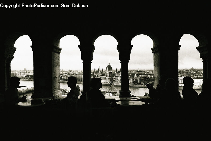 Arch, Silhouette, Column, Pillar, Architecture, Building