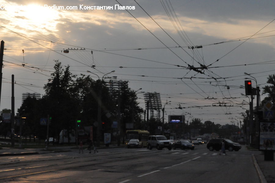 Intersection, Road, City, Downtown, Metropolis, Urban, Street