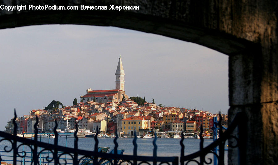 Boat, Watercraft, Bicycle, Bike, Vehicle, Architecture, Bell Tower