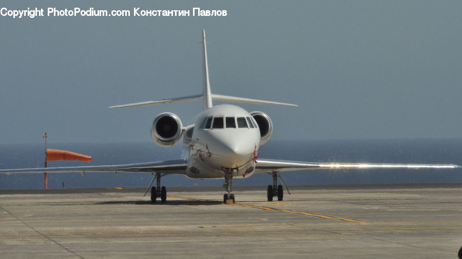 Aircraft, Airplane, Jet, Coast, Outdoors, Sea, Water