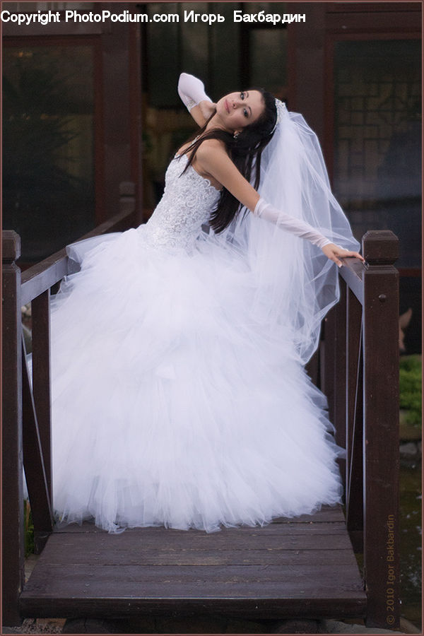Gown, Robe, Wedding Gown, Evening Dress, Female, Person, Clothing