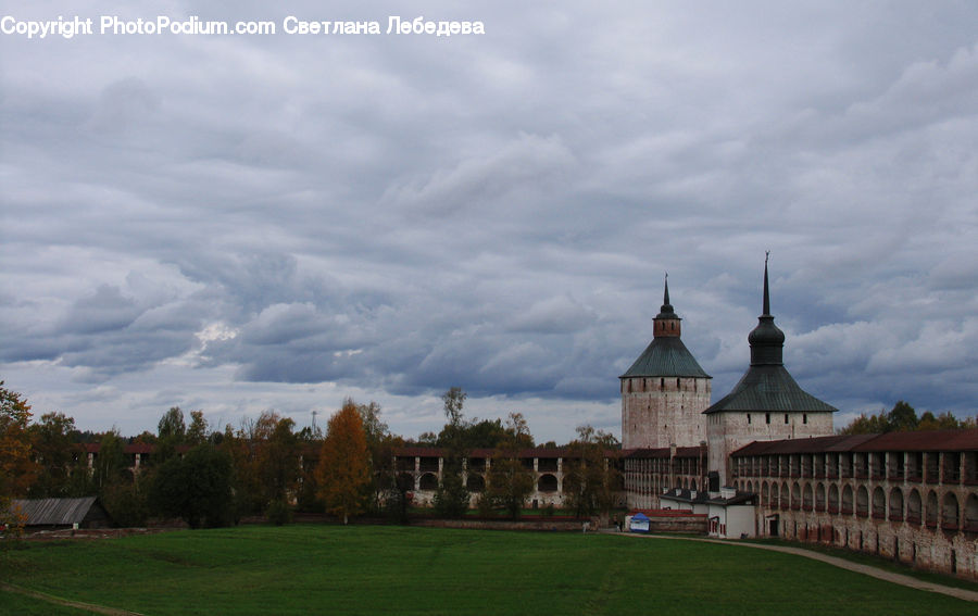 Architecture, Castle, Mansion, Palace, Parliament, Field, Grass
