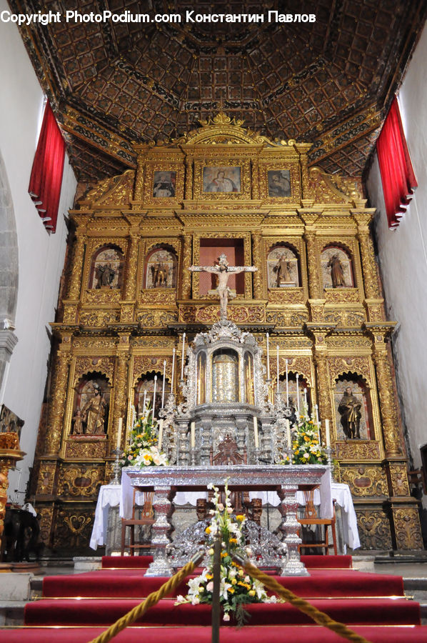 Furniture, Throne, Altar, Architecture, Church, Worship, Aisle