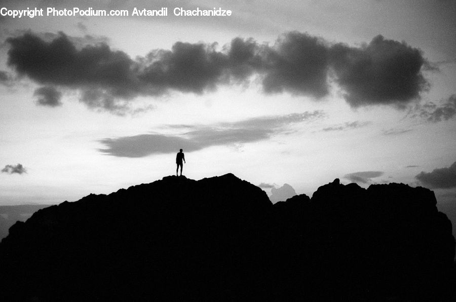 Silhouette, Azure Sky, Cloud, Outdoors, Sky