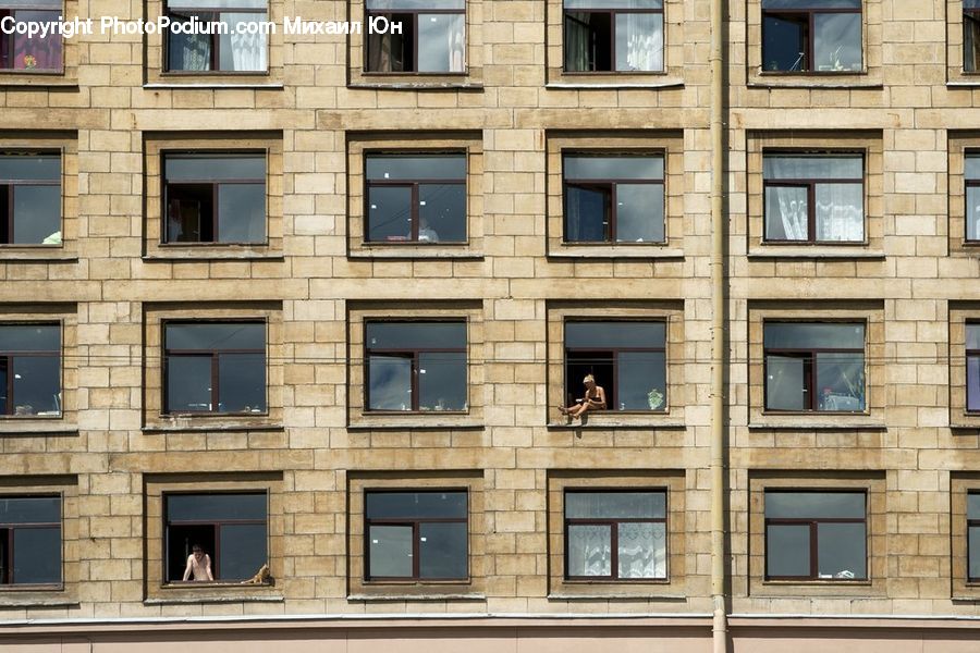 Window, Building, Apartment Building, High Rise, Housing, City, Downtown