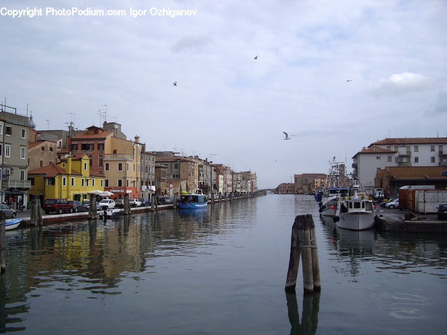 Canal, Outdoors, River, Water, Harbor, Port, Waterfront