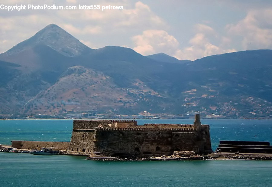 Coast, Outdoors, Sea, Water, Castle, Fort, Promontory
