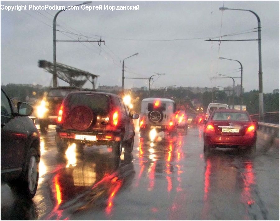 Automobile, Car, Vehicle, Ambulance, Van, Intersection, Road