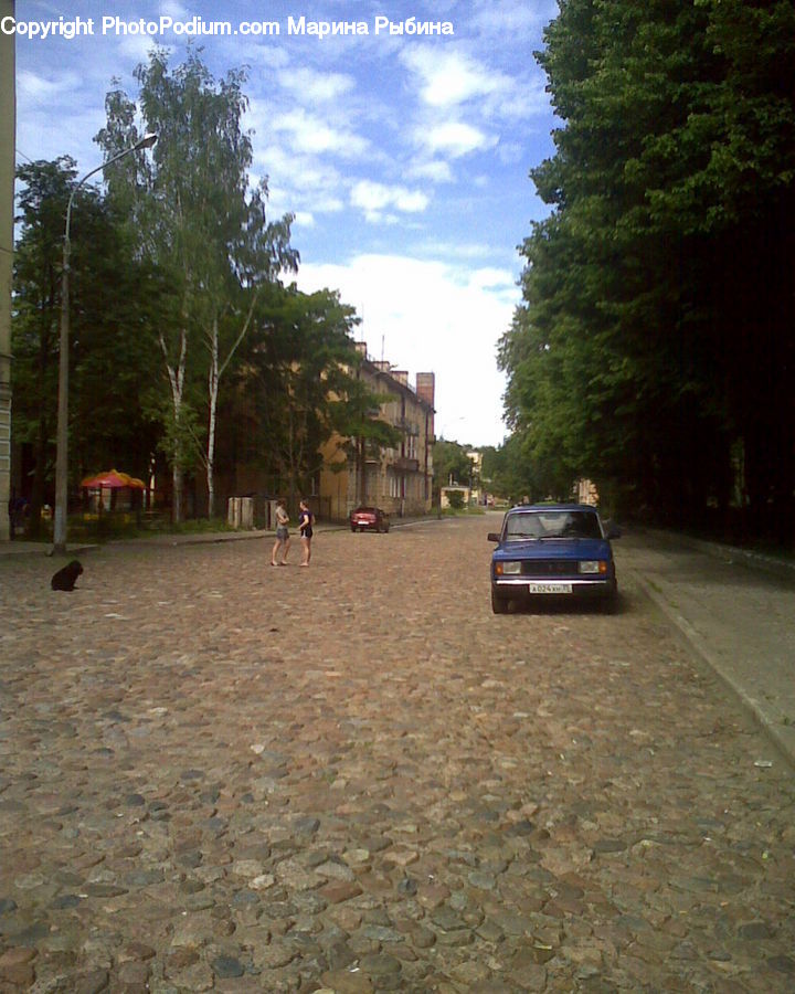 Dirt Road, Gravel, Road, Alley, Alleyway, Street, Town