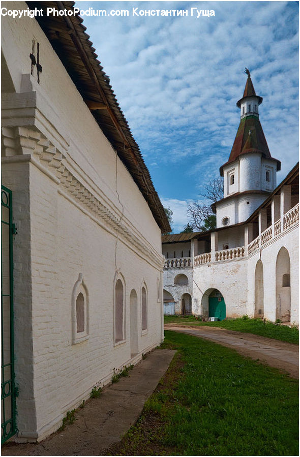 Architecture, Tower, Bell Tower, Clock Tower, Housing, Monastery, Spire