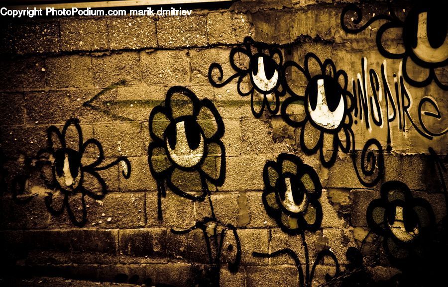 Art, Graffiti, Mural, Wall, Asphalt, Tarmac, Calligraphy