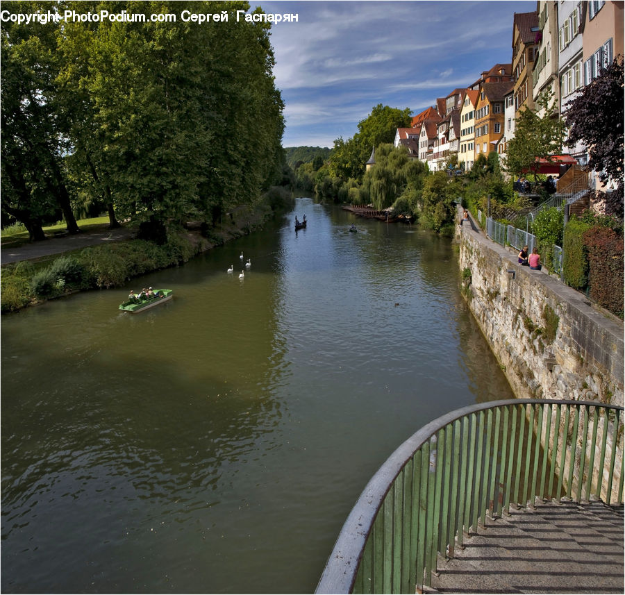 Canal, Outdoors, River, Water, Boardwalk, Deck, Path