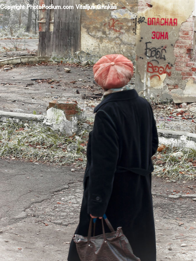 Human, People, Person, Rubble, Ruins, Rock, Cap