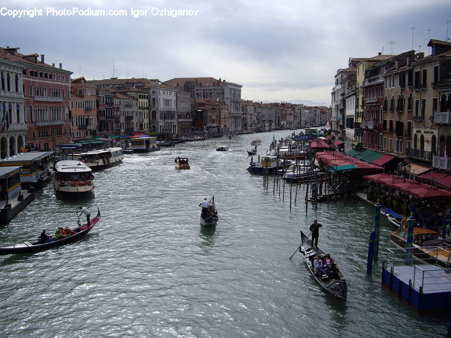 Boat, Watercraft, Canal, Outdoors, River, Water, Harbor