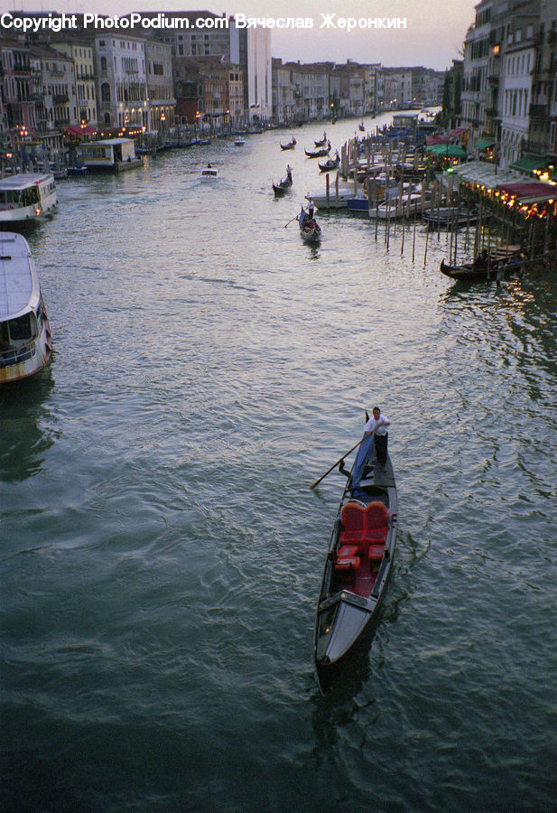 Flood, Boat, Gondola, Canoe, Rowboat, Harbor, Port